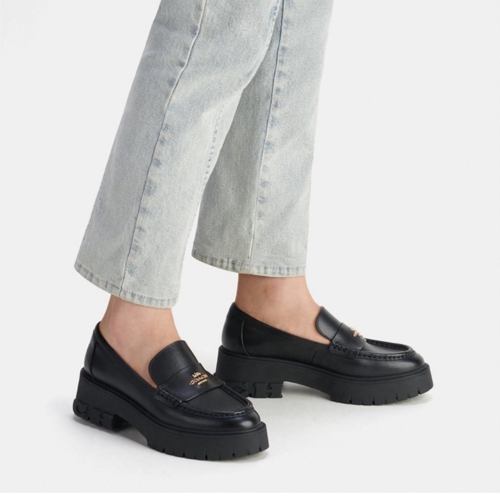 Coach Ruthie Loafers Black Size 8.5